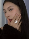 S925 sterling silver ring, flowing liquid irregular silver ring Application Scenario